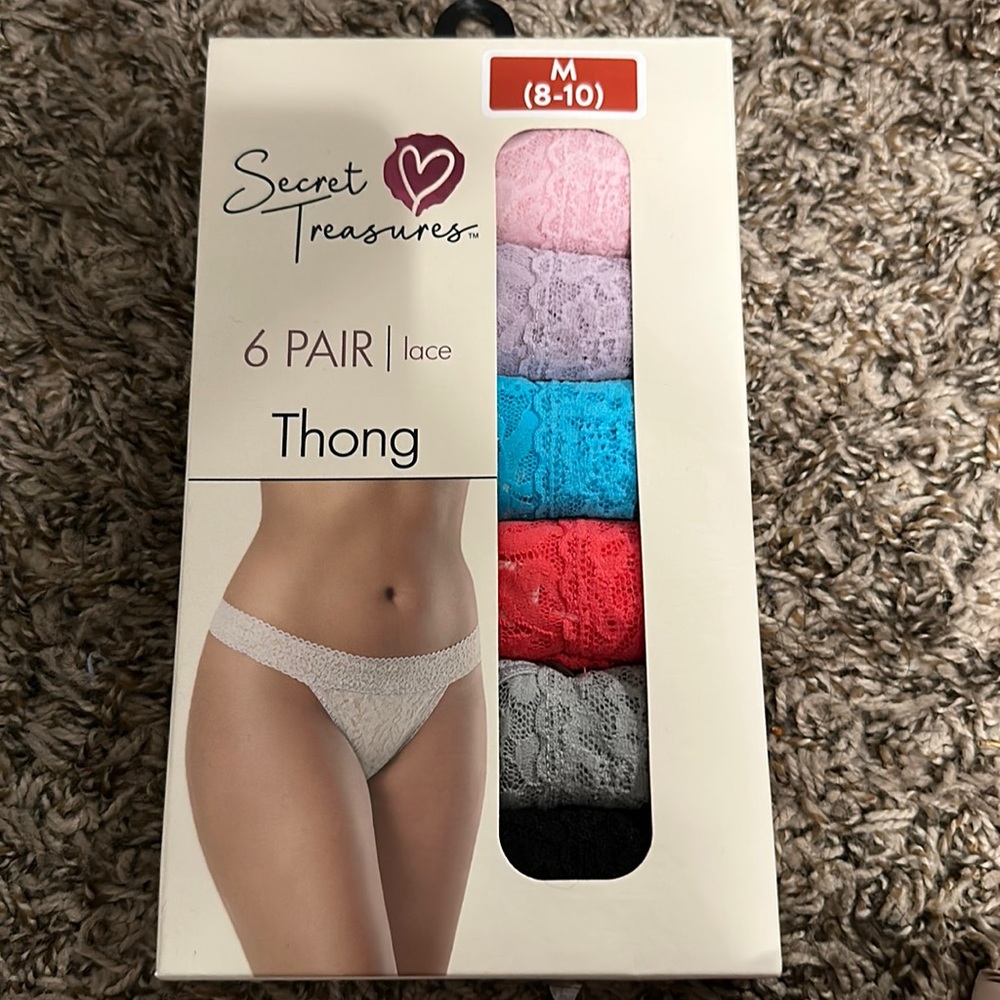 Secret Treasure women’s thong. Md. 8-10